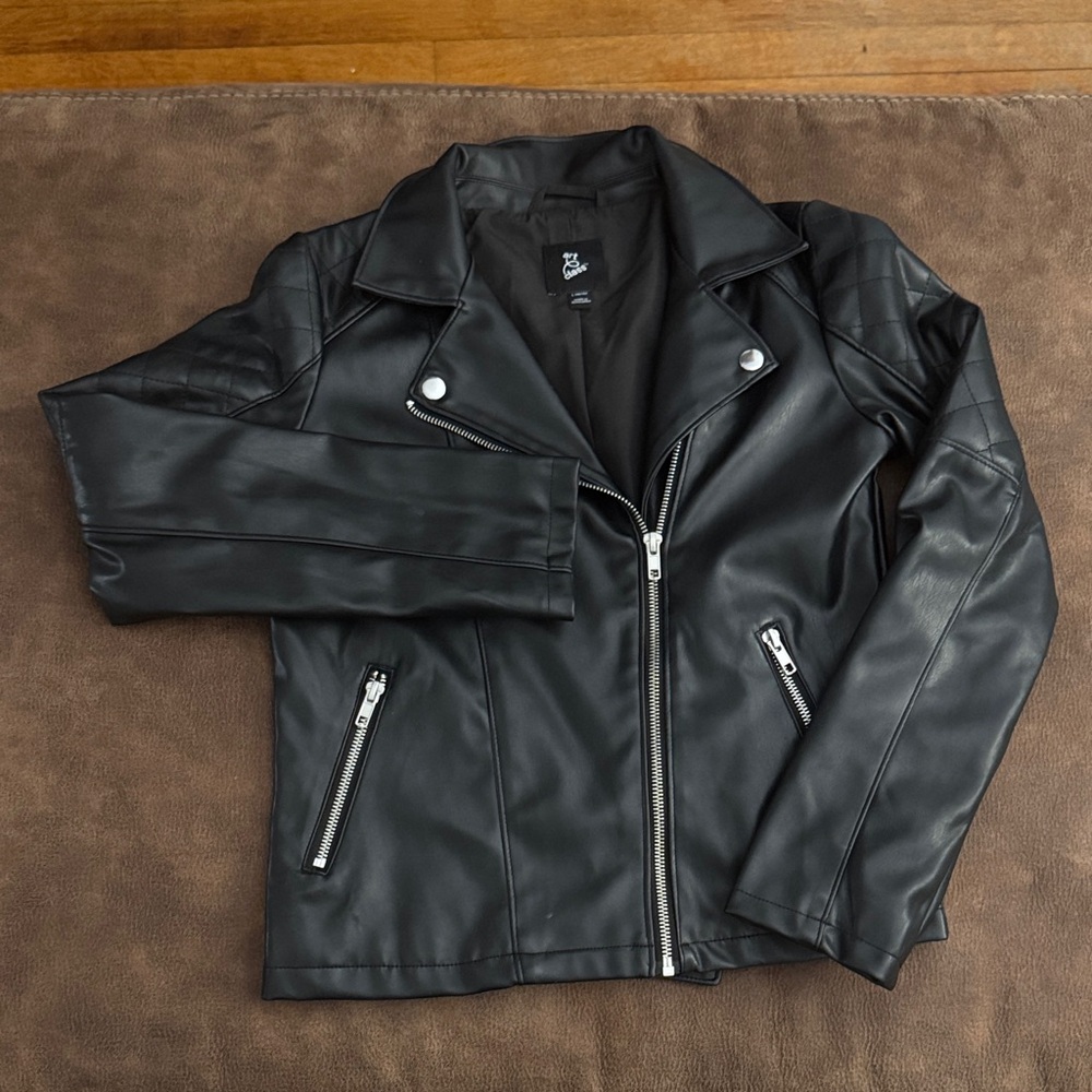 Art Class Black Jacket with Silver Accents
